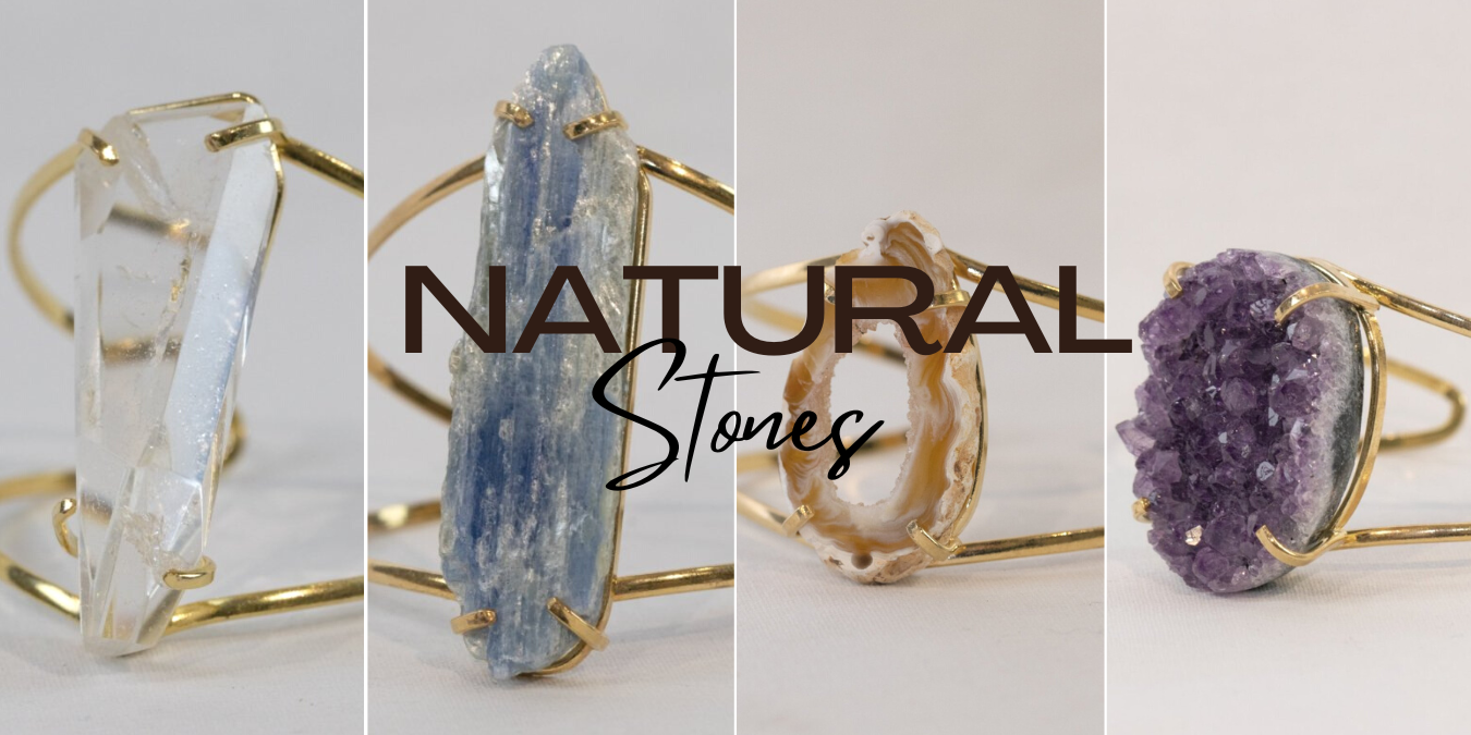 Natural Stone Cuff Bracelets