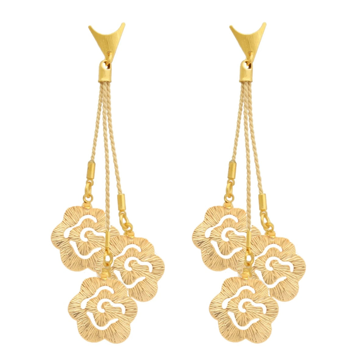 Ethereal Amazonia Roses Cutout Buriti Earrings