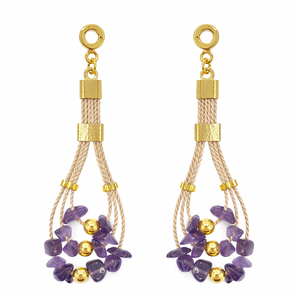 Ethereal Amazonia Layered Buriti Earrings