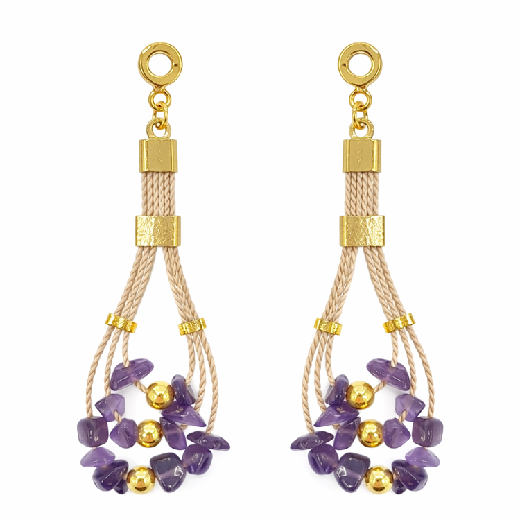 Ethereal Amazonia Layered Buriti Earrings