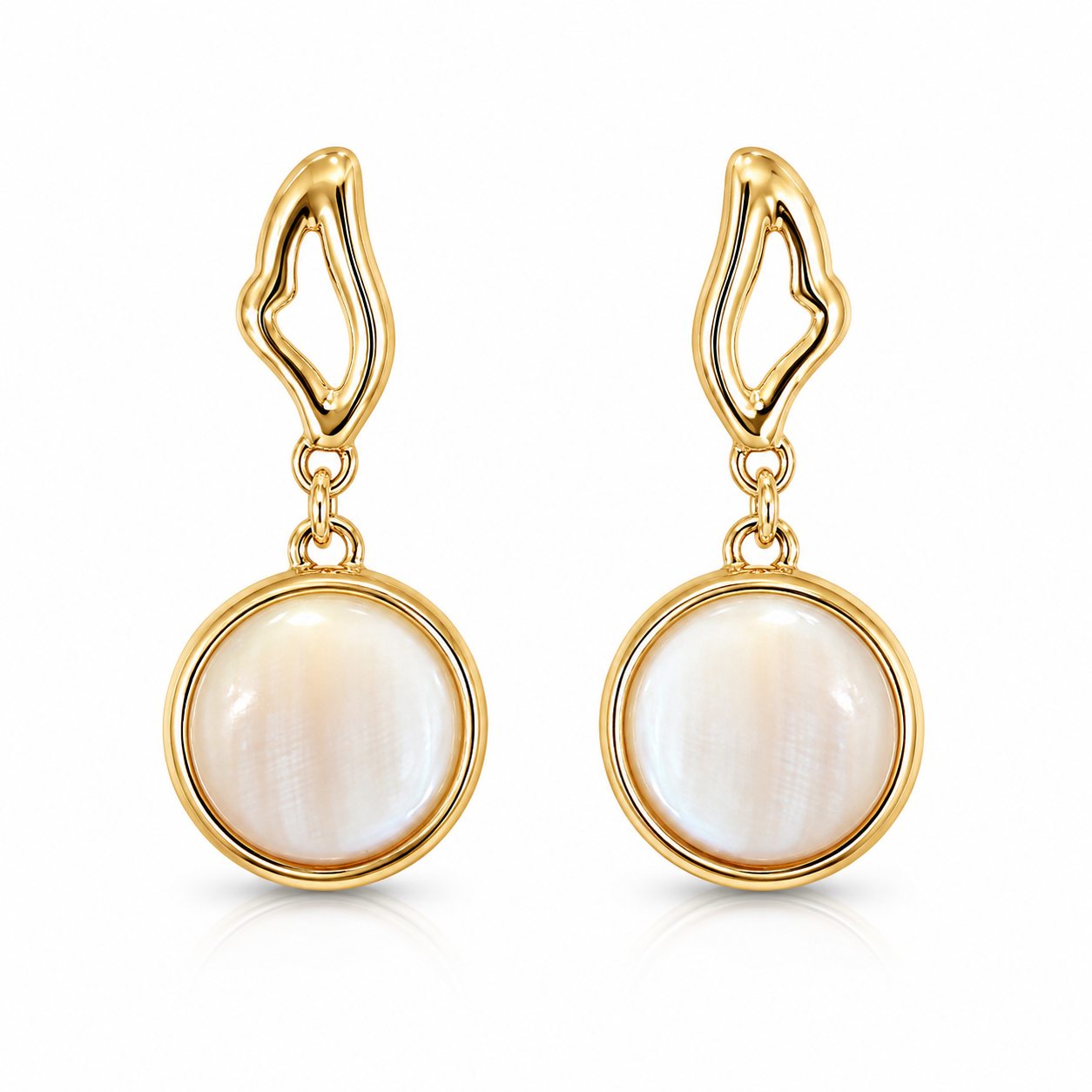 Colours of Brazil Serenity Drop Frame Stud Earrings