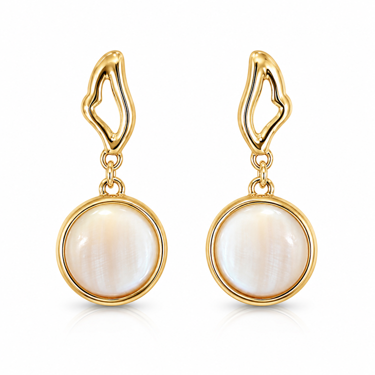 Colours of Brazil Serenity Drop Frame Stud Earrings