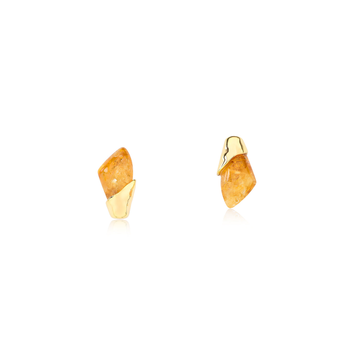 Solene Earrings - Citrine Natural Stones