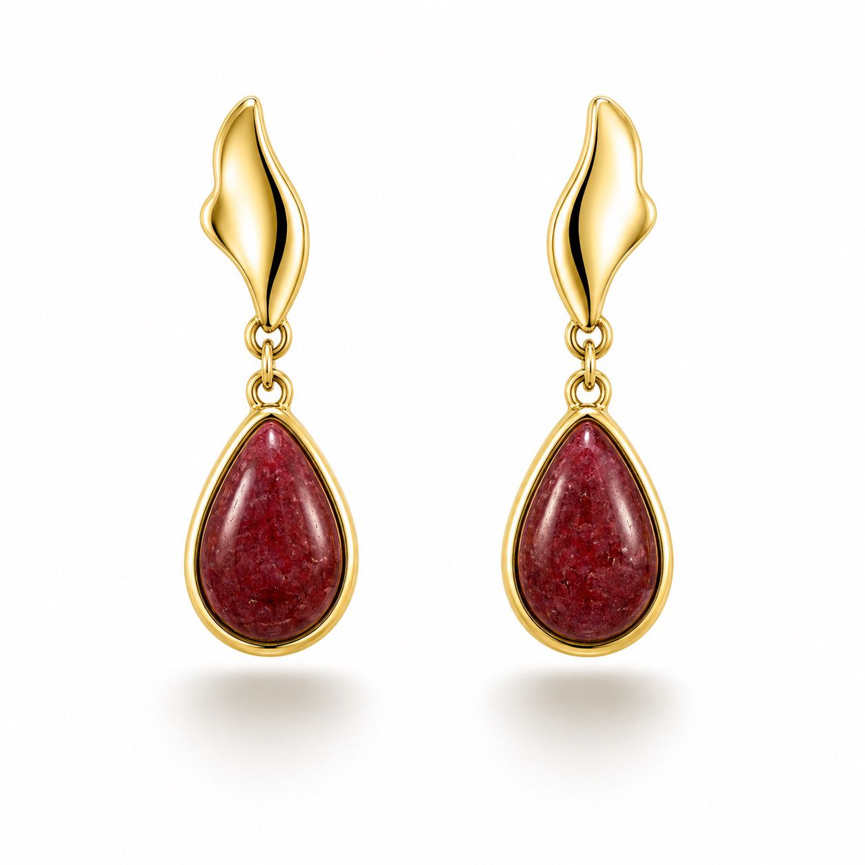 Colours of Brazil Luna Drop Fluid Stud Earrings