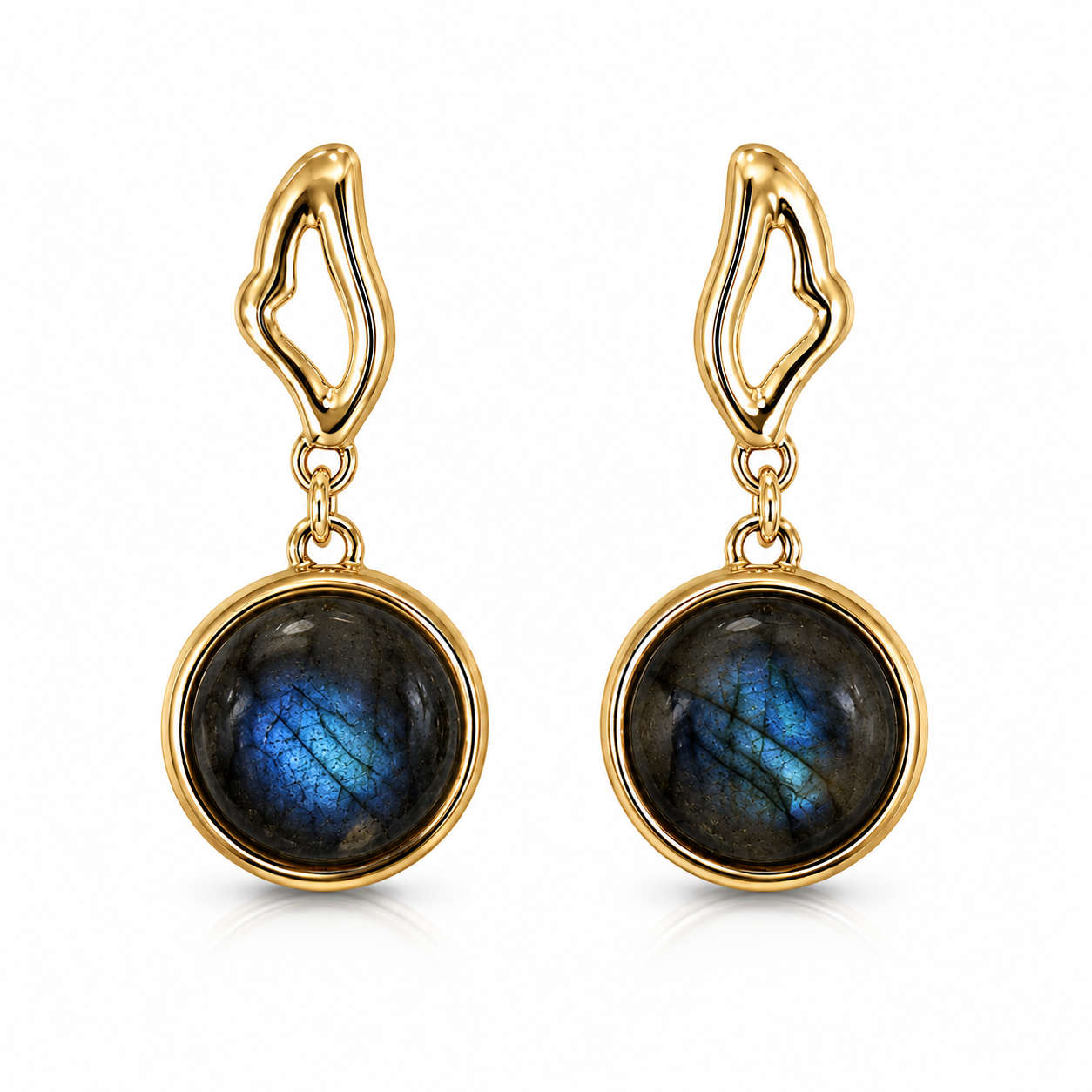 Colours of Brazil Serenity Drop Frame Stud Earrings