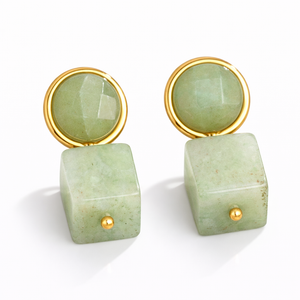 Essentials of Brazil Green Quartz Drop Earrings