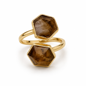 Colours of Brazil Natural Stone Open Ring