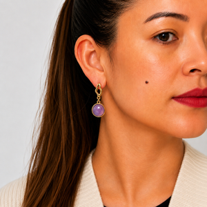 Colours of Brazil Serenity Drop Frame Stud Earrings