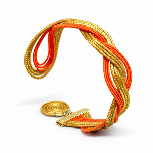 EarthWoven Golden Grass Double Fluidity Cuff Bracelet