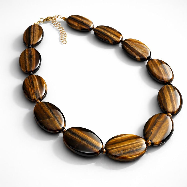Essentials of Brazil Tiger’s Eye Timeless Oval Necklace