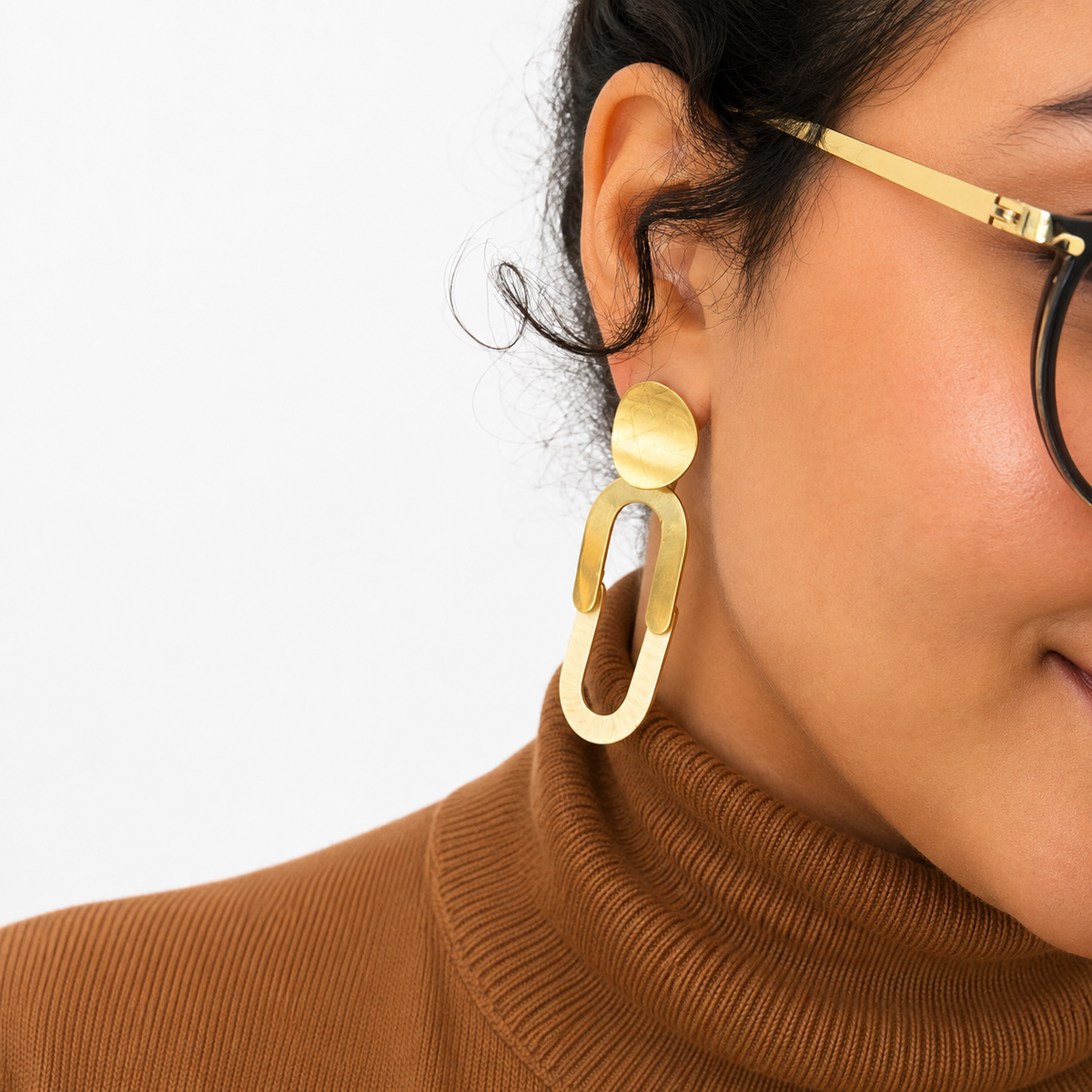 Ethereal Amazonia Sculpted Buriti Statement Earrings