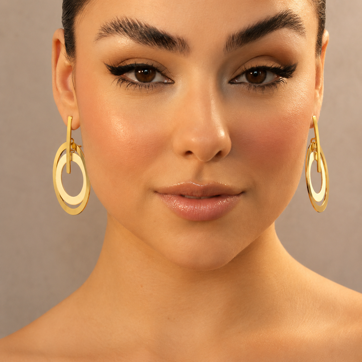 Ethereal Amazonia Power of the Sun Buriti Circle Earrings