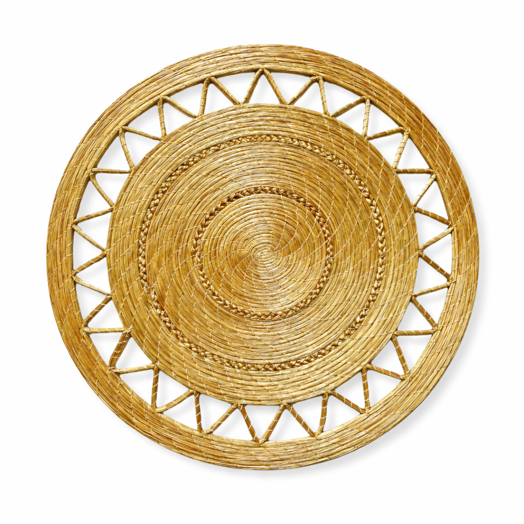 Golden Grass "Capim Dourado" Handcrafted Mandala