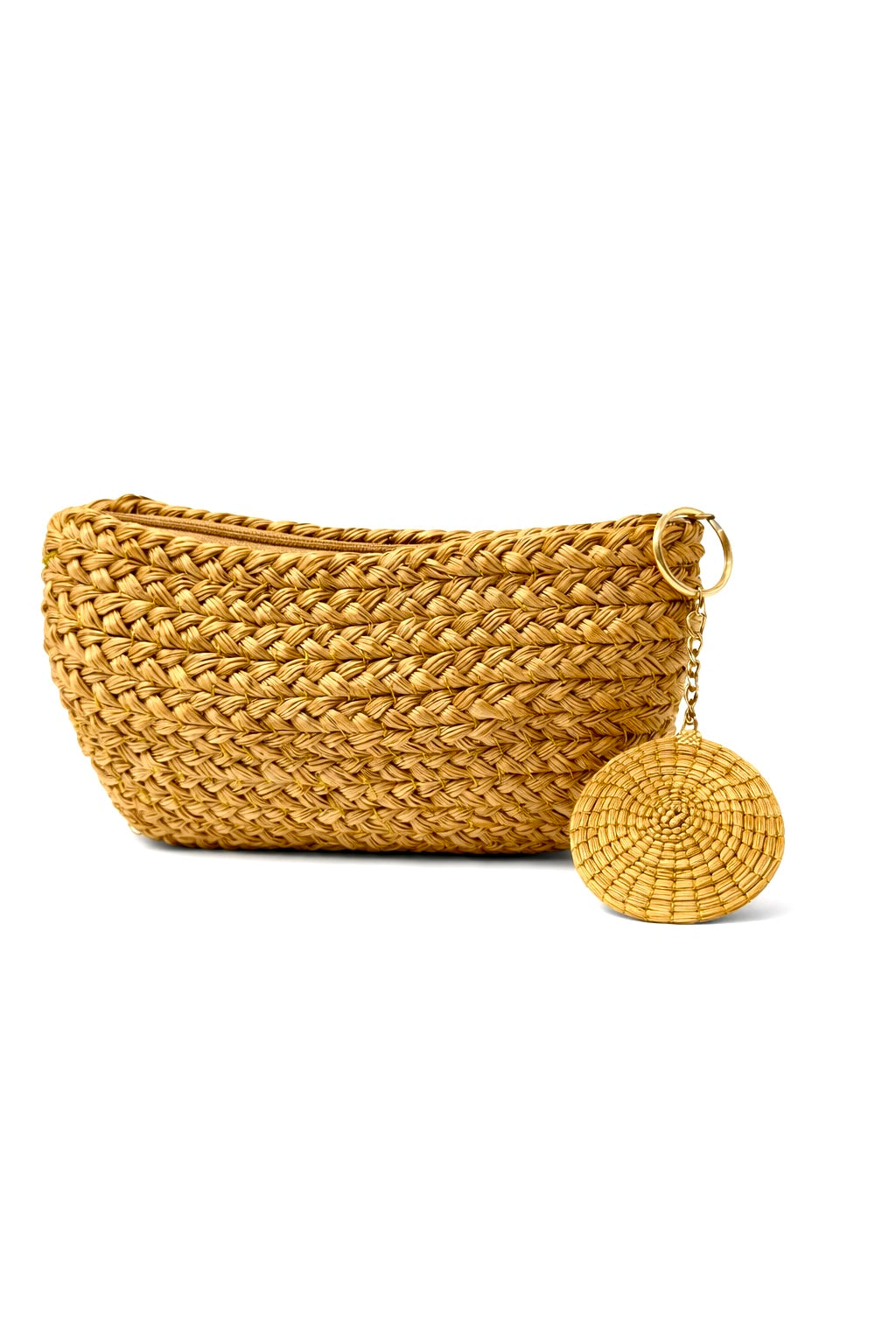 EarthWoven Treasures Golden Grass Clutch Bag