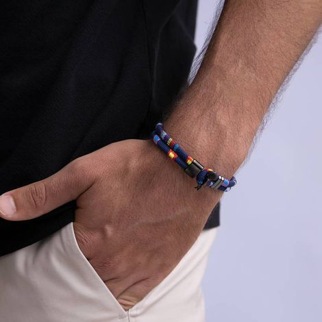 Mariotti Blue Rope Bracelet | Key Design | Men's Bracelet