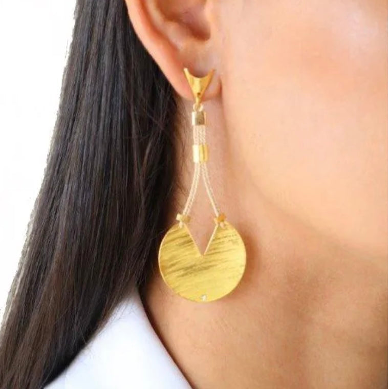 Ethereal Amazonia Geometric Drop Earrings