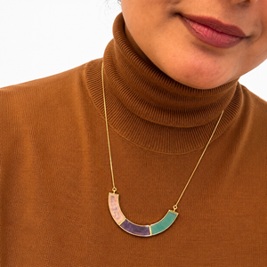 TerraFusion Gems Trio Amethyst, Rose Quartz & Aventurine Necklace — additional product view 2