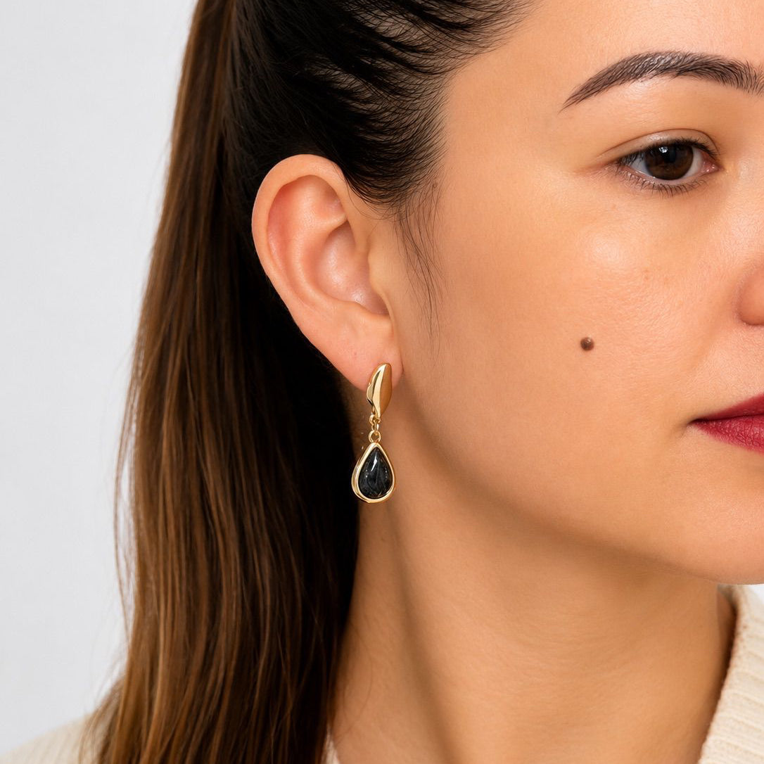 Colours of Brazil Luna Drop Fluid Stud Earrings