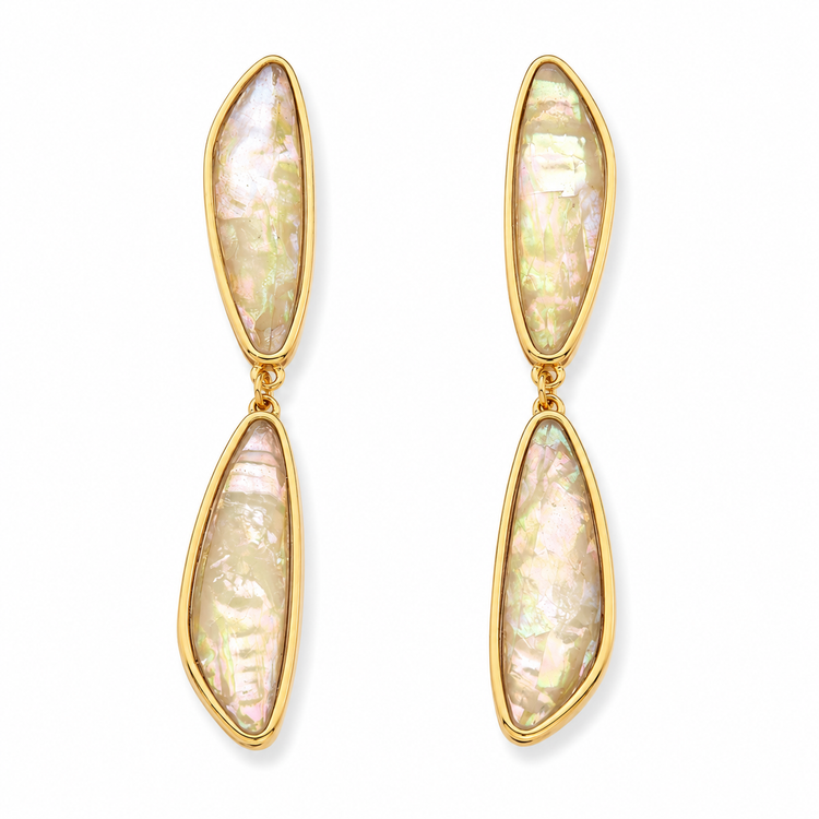 TerraFusion Gems Abalone Horizon Statement Earrings — additional product view 3