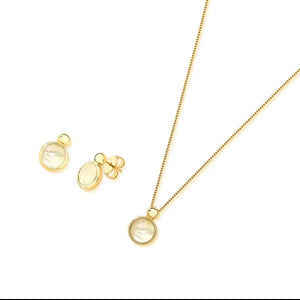 TerraFusion Gems Dancing Gala Earrings and Necklace Set