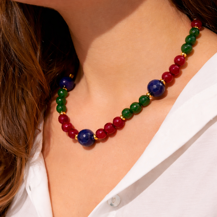 Essentials of Brazil Jade & Safira Harmony Necklace