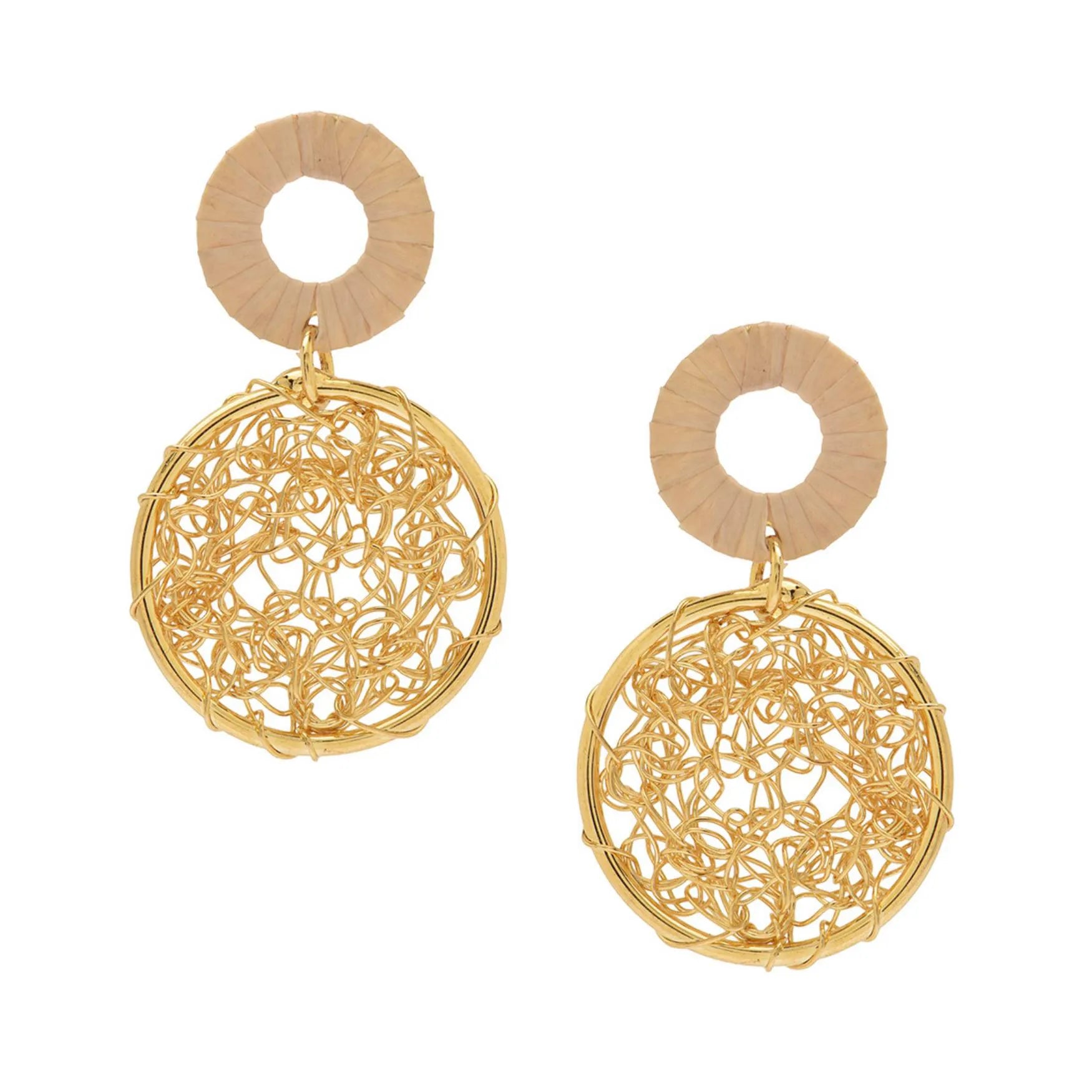 Ethereal Amazonia Radiant Rounds Crochet Earrings