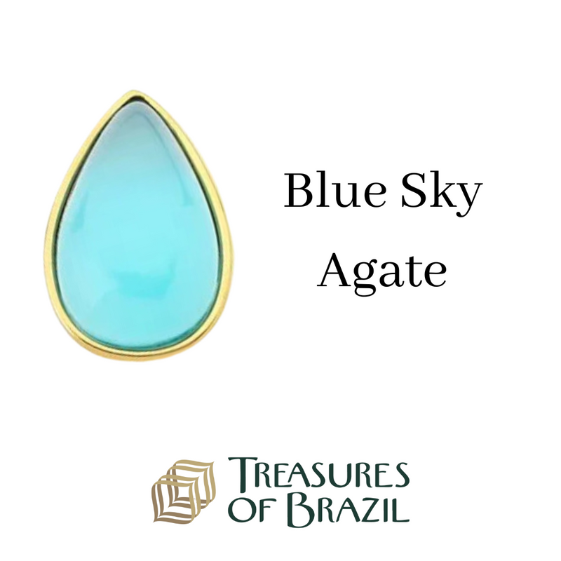 Blue Sky Agate Stone - Treasures of Brazil