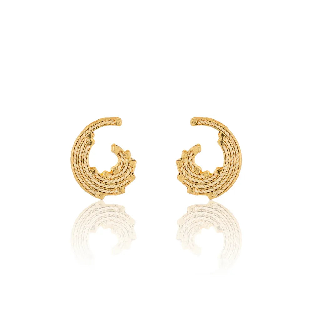 Ethereal Amazonia Swirl Stud Earrings