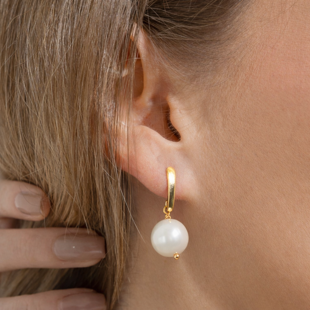 Essentials of Brazil Sphere Drop Pearl Earrings