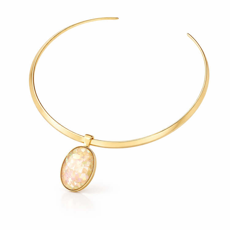 PureNature Ornaments Ocean Light Shell Stud Earrings and Necklace Set