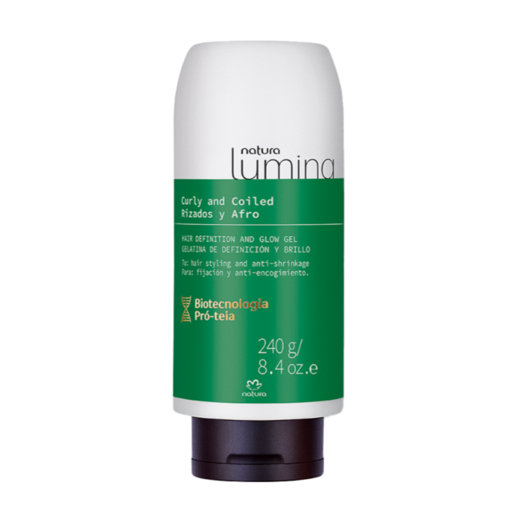 COILED HAIR DEFINITION AND GLOW GEL - LUMINA - 240 gr - Vegan