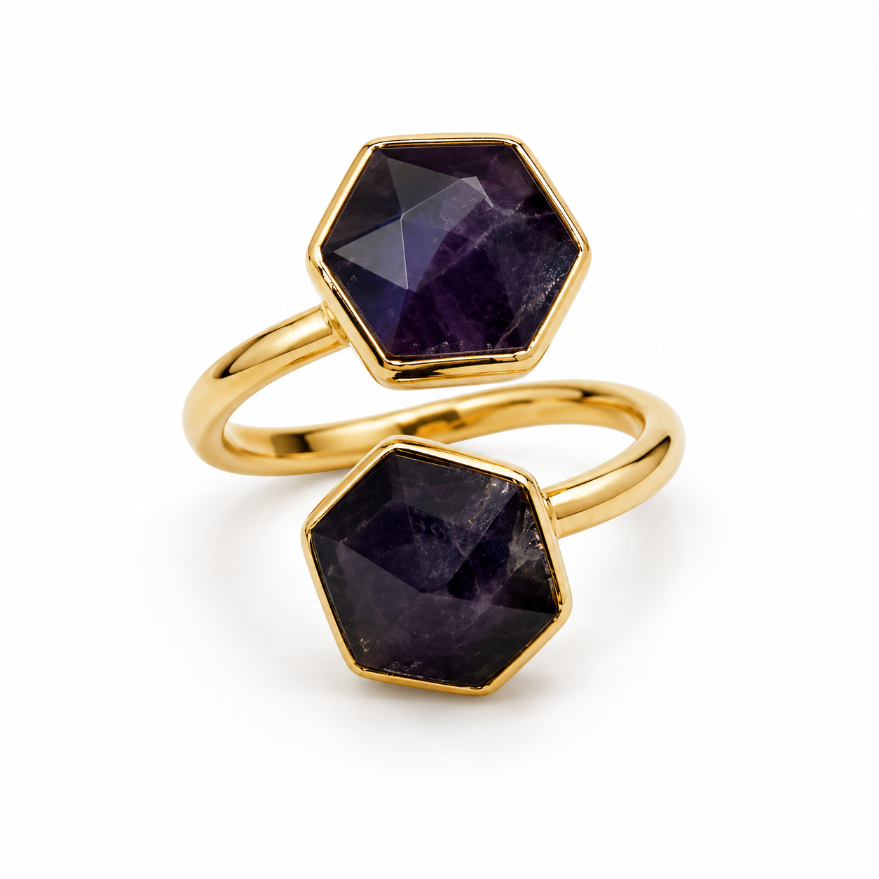 Colours of Brazil Natural Stone Open Ring