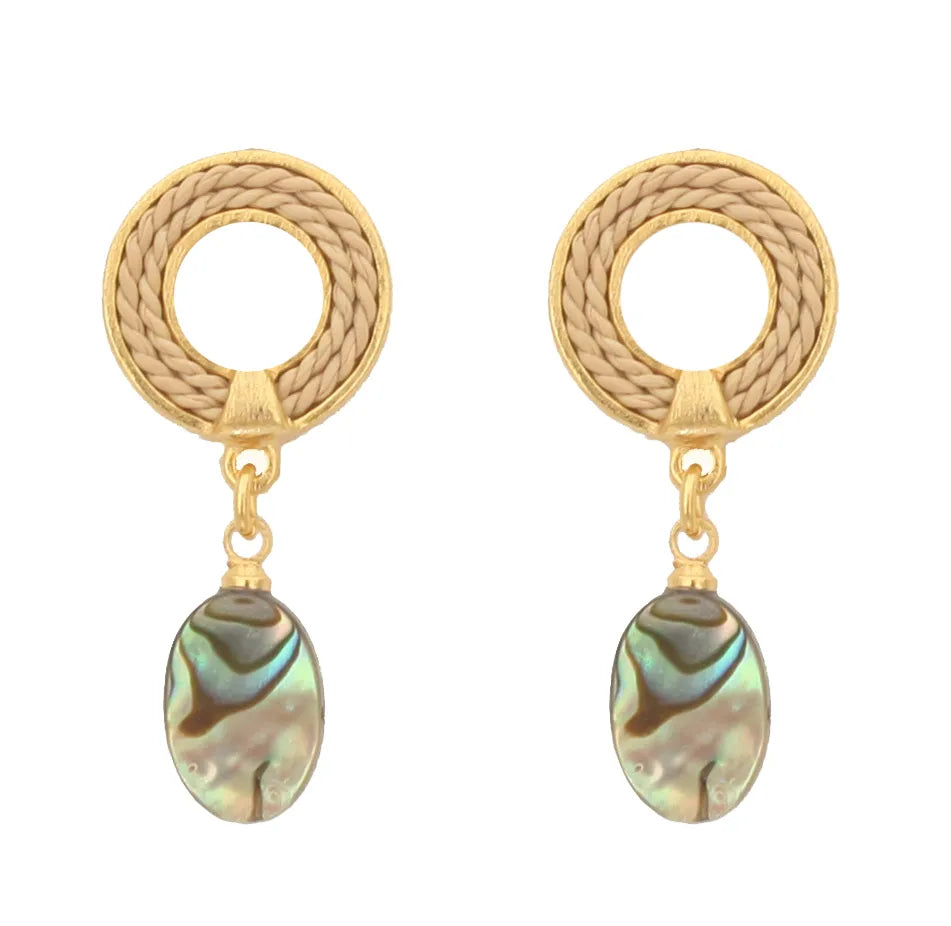 Ethereal Amazonia Ocean Allure Abalone Shell Earrings