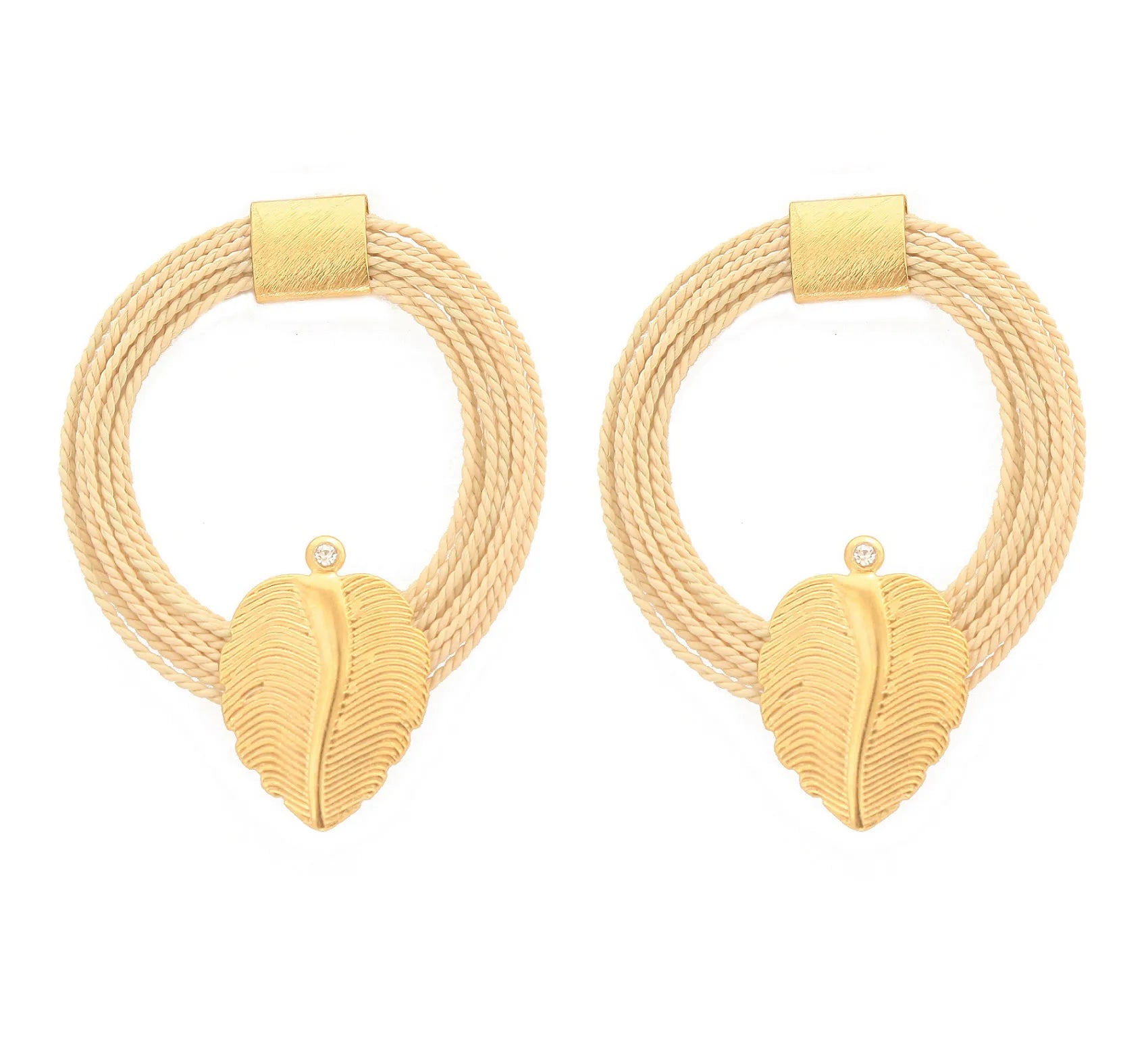 Ethereal Amazonia Verdant Leaf Earrings