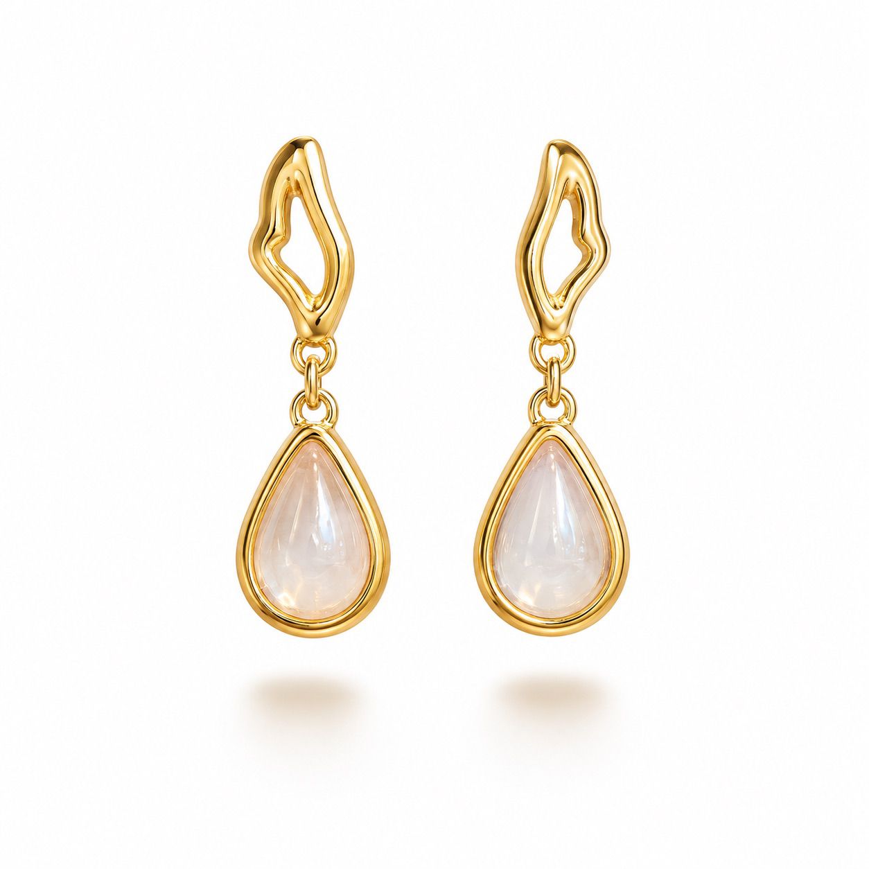 Colours of Brazil Luna Drop Frame Stud Earrings