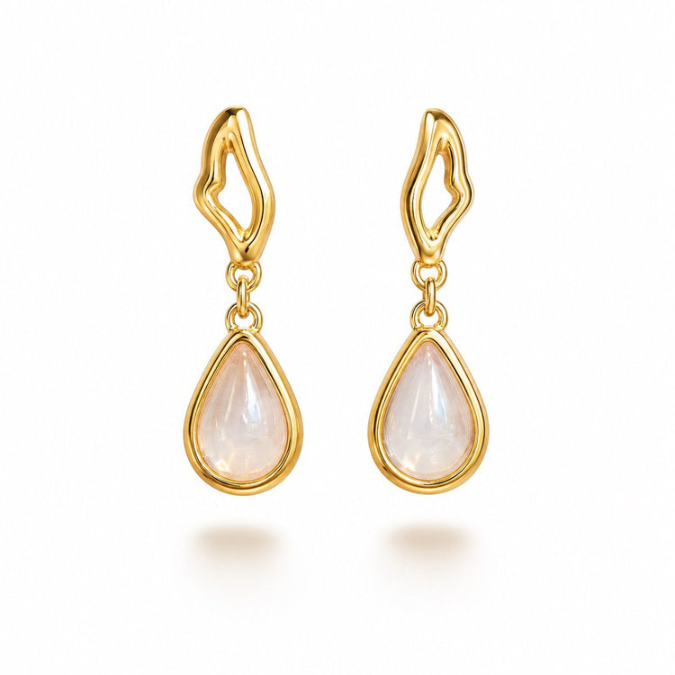 Colours of Brazil Luna Drop Frame Stud Earrings