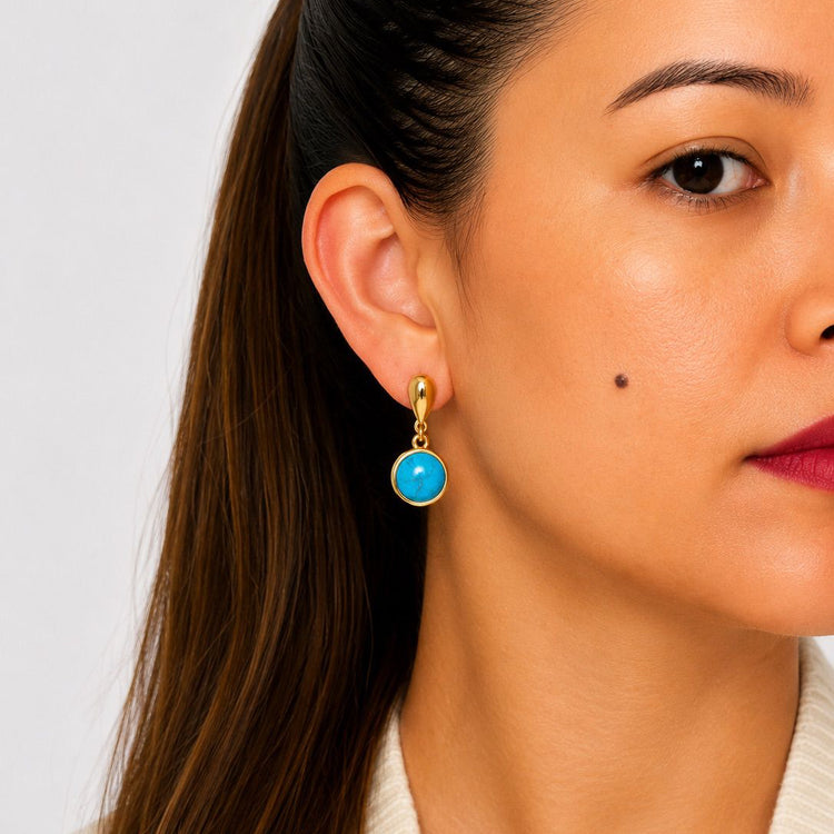 Colours of Brazil Serenity Teardrop Stud Earrings