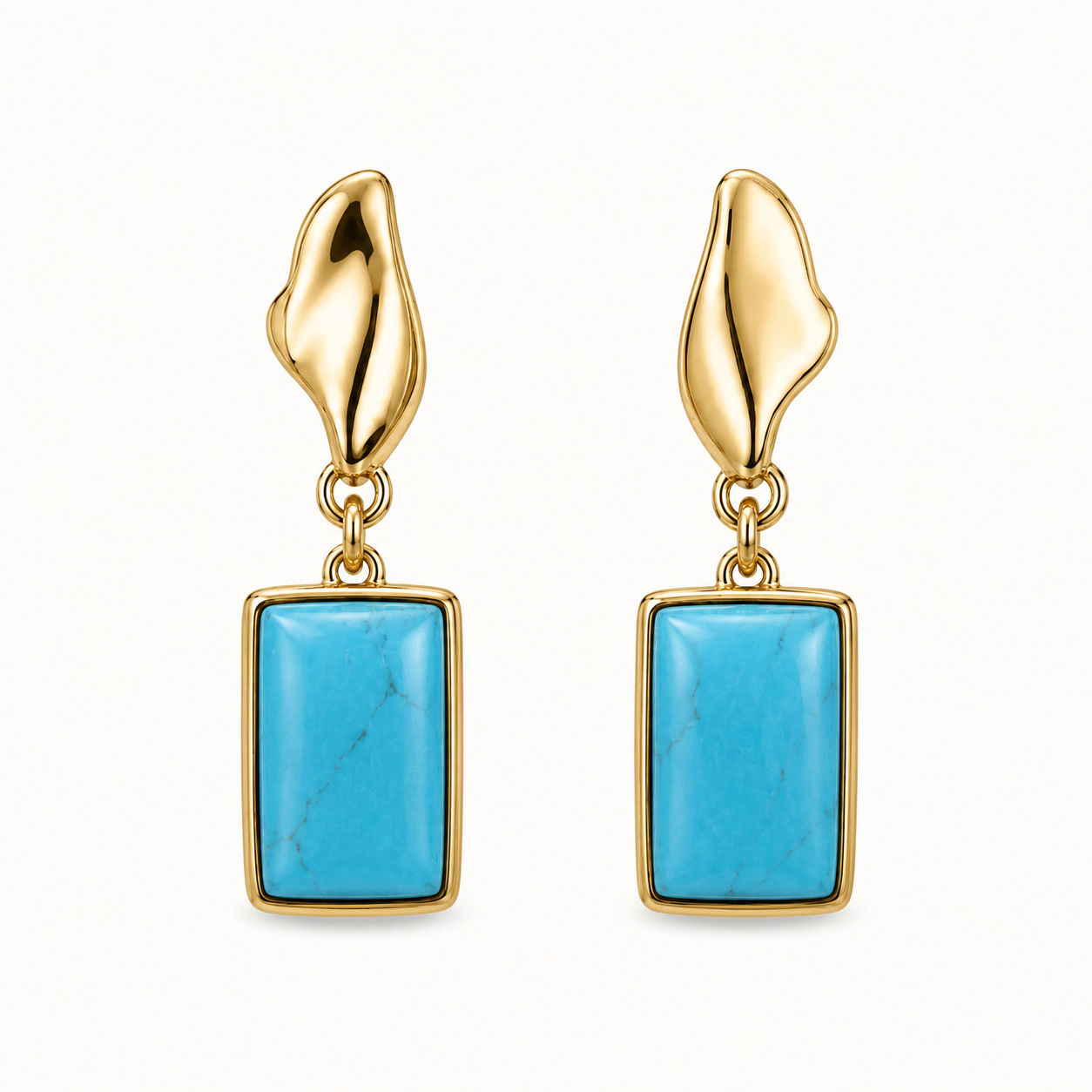 Colours of Brazil Lina Drop Fluid Stud Earrings — additional product view 3