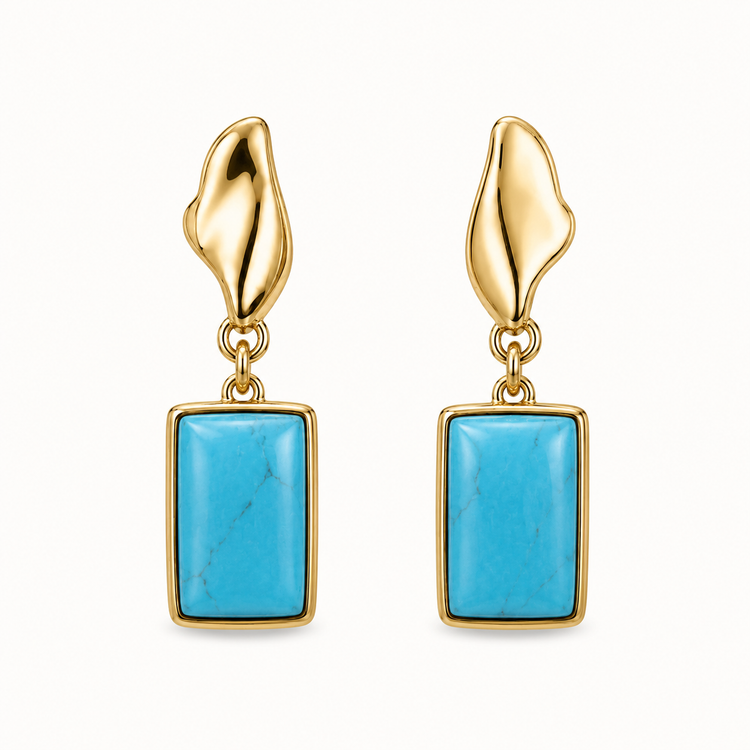 Colours of Brazil Lina Drop Fluid Stud Earrings — additional product view 3