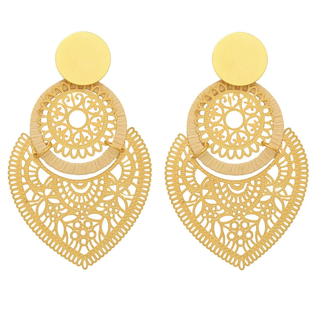 Ethereal Amazonia Maxi Tribal - Buriti Earring