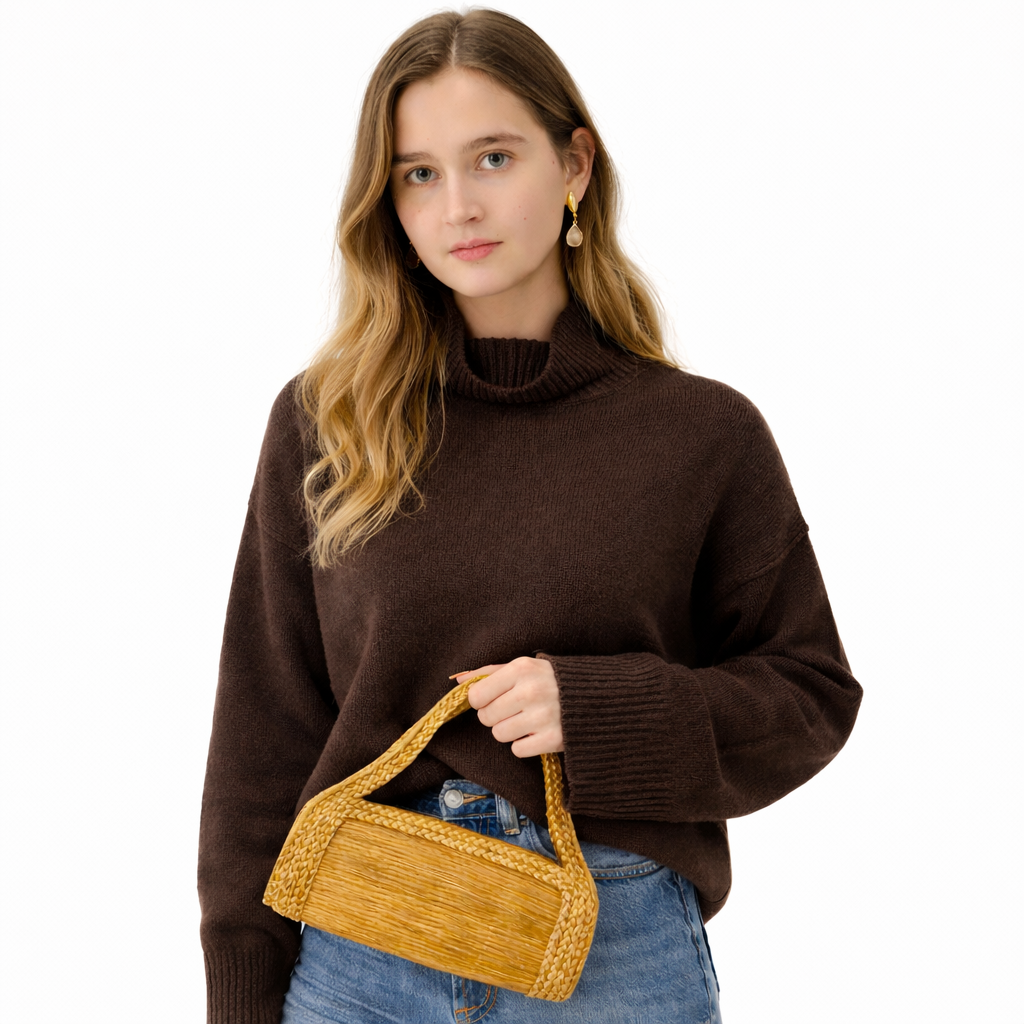 EarthWoven Golden Grass Clutch Bag