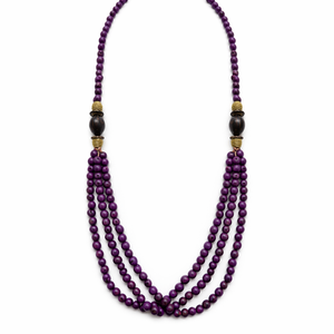 EarthWoven Treasures Enchanted Açaí Seeds and Golden Grass Necklace