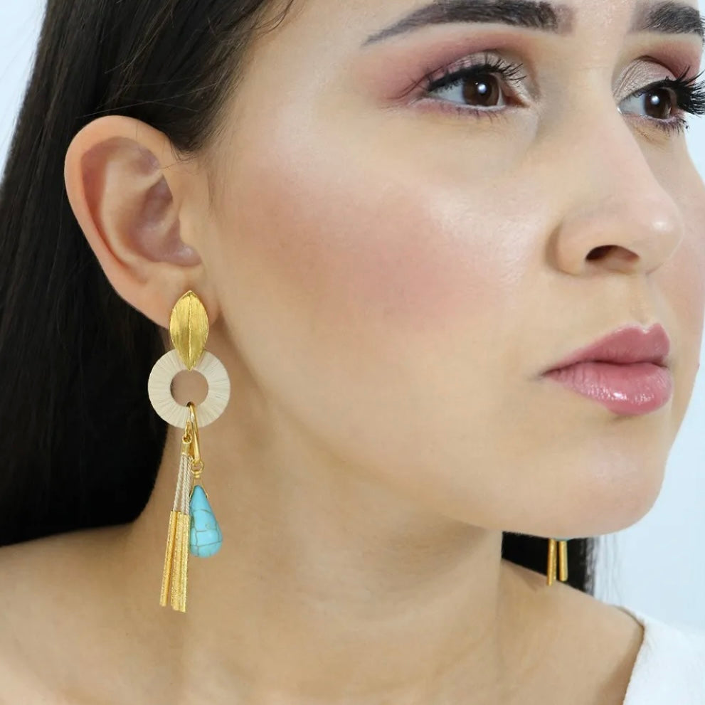 Ethereal Amazonia Droplet Earrings