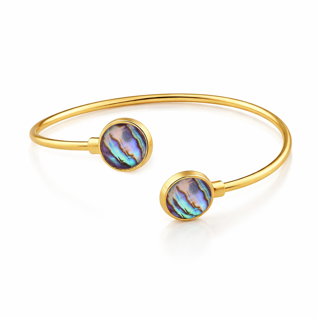 TerraFusion Gems Affinity Abalone Shell Cuff Bracelet