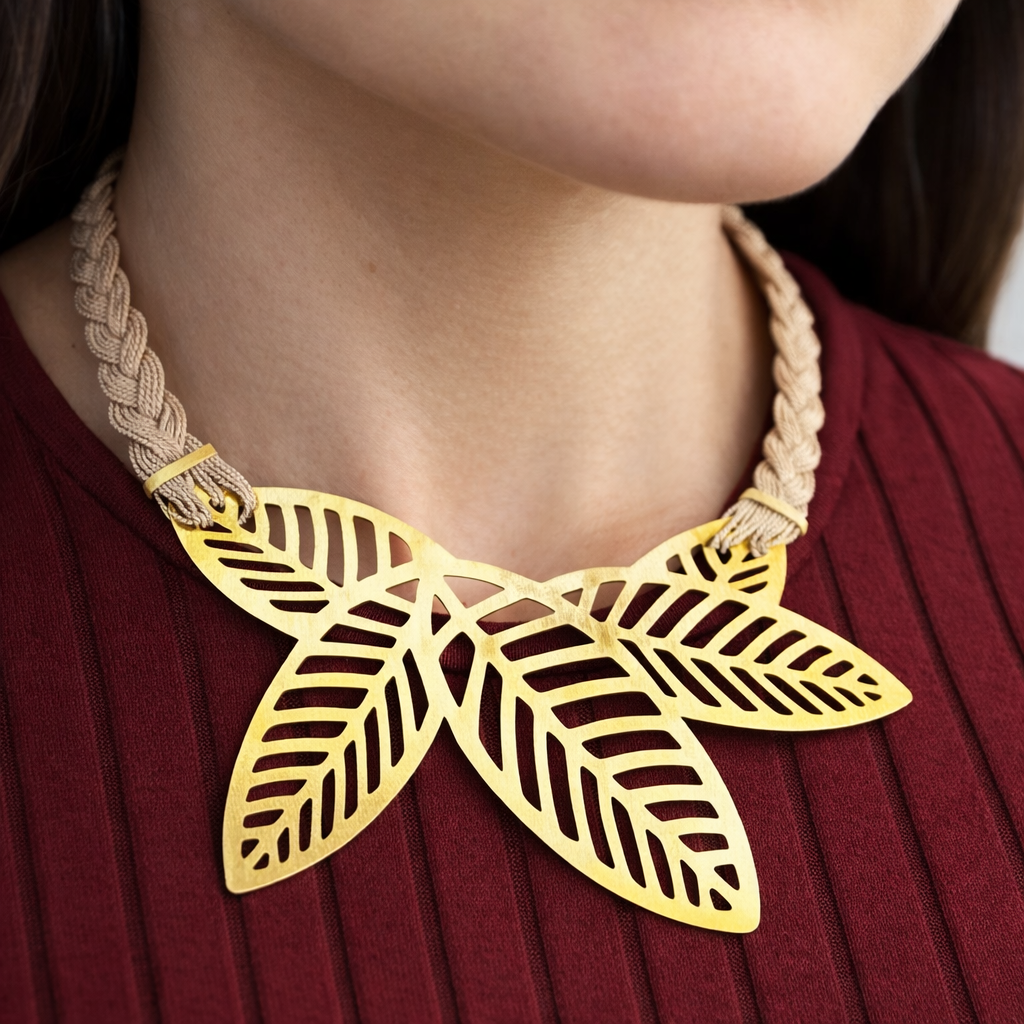 Ethereal Amazonia Leaves Necklace