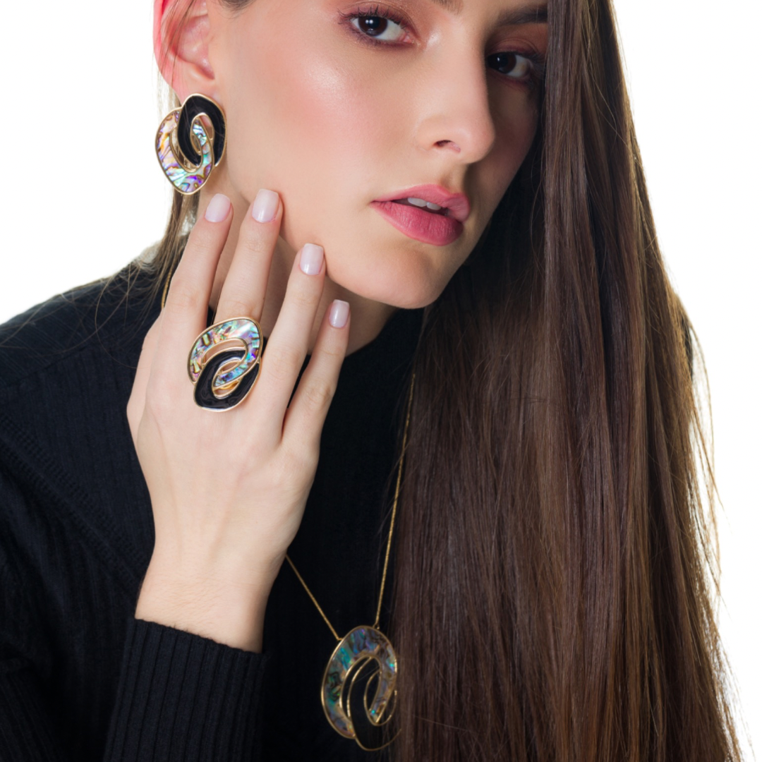 TerraFusion Gems - Abalone Shell 🐚 Earrings