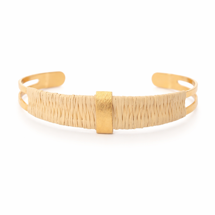 Ethereal Amazonia Weaved Beauty Buriti Cuff Bracelet