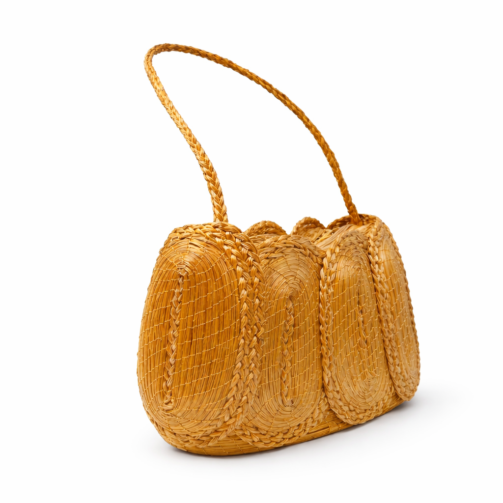 EarthWoven Treasures Golden Grass Shoulder Bag - Capim Dourado