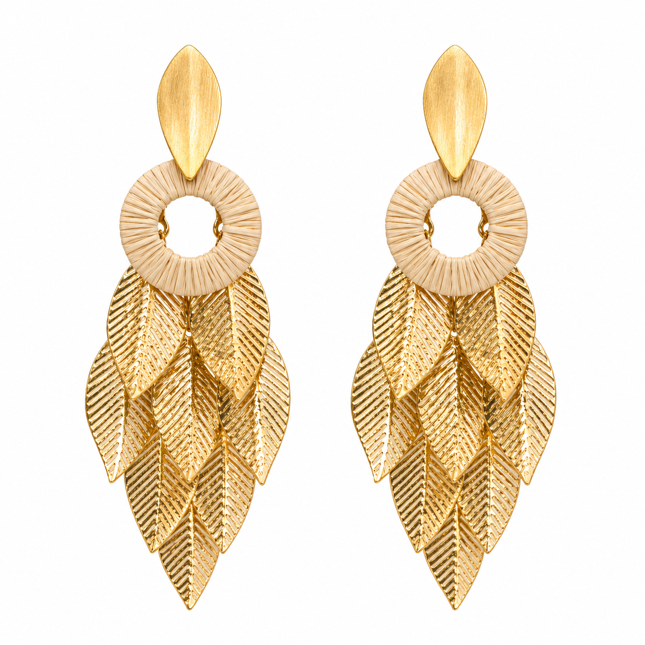 Ethereal Amazonia Maxi Tropical Cascade Earrings