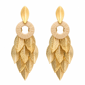 Ethereal Amazonia Maxi Tropical Cascade Earrings